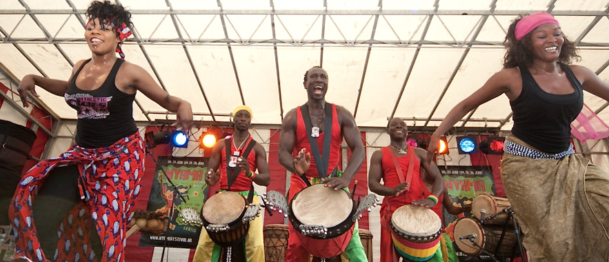 Afrikaanse percussie en dans, Afrika Centrale, Senegal, djembé