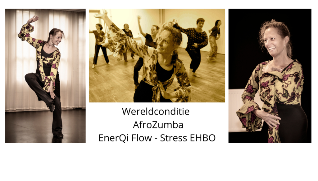 Jeanine Theunissen, Wereldconditie, AfroZumba, EnerQi Flow Stress-EHBO, dansles 55+/65+ Amsterdam, meer bewegen voor ouderen.